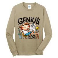 Genius At Rest Funny Tall Long Sleeve T-Shirt