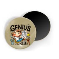 Genius At Rest Funny Magnet