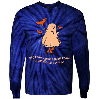 Ghost Any Room Can Be A Panic Room If You Give Me A Second Tie-Dye Long Sleeve Shirt