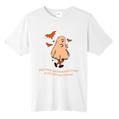 Ghost Any Room Can Be A Panic Room If You Give Me A Second Tall Fusion ChromaSoft Performance T-Shirt