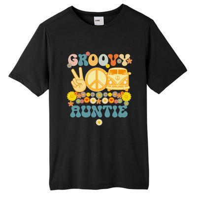 Groovy Auntie Retro Matching Family Baby Shower Mother's Day Tall Fusion ChromaSoft Performance T-Shirt