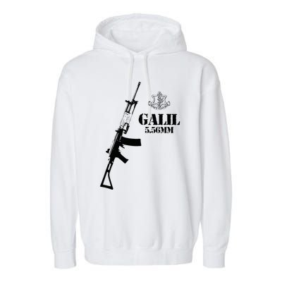 Galil Assault Rifle 5.56 Idf Garment-Dyed Fleece Hoodie