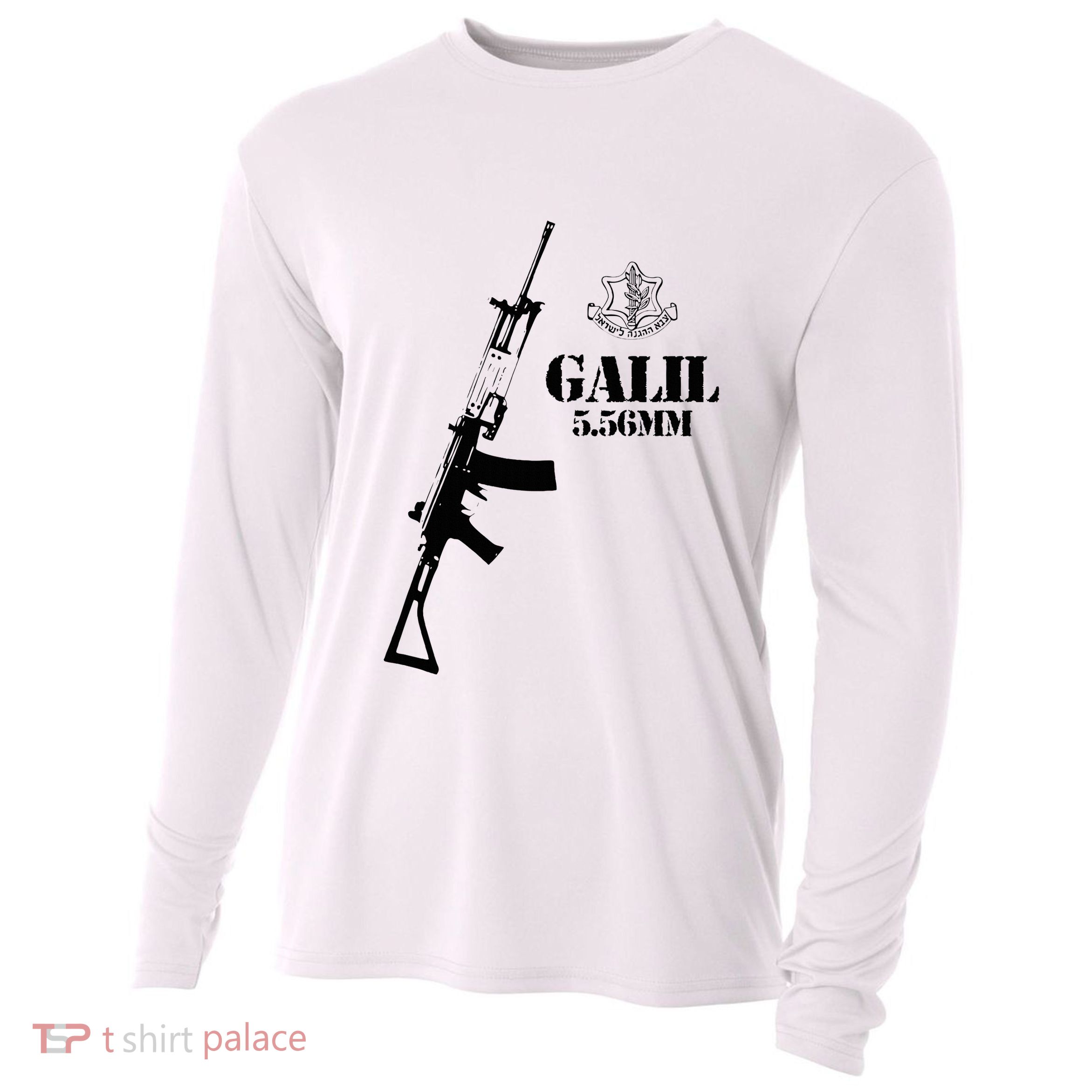 Galil Assault Rifle 5.56 Idf Cooling Performance Long Sleeve Crew