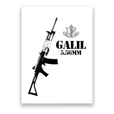 Galil Assault Rifle 5.56 Idf Poster
