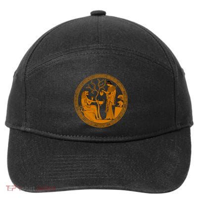 Goddess Athena Refreshing Heracles 7-Panel Snapback Hat