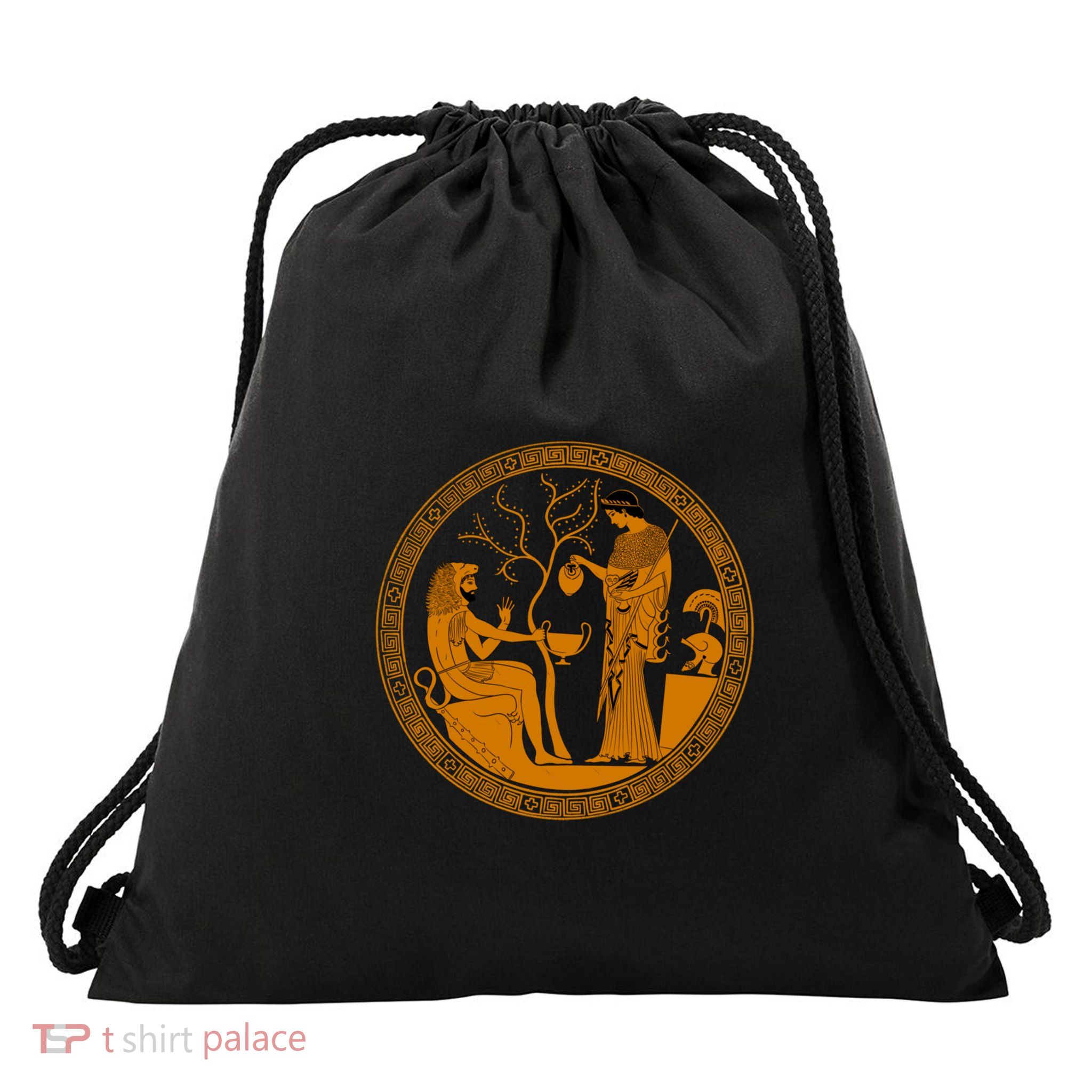 Goddess Athena Refreshing Heracles Drawstring Bag