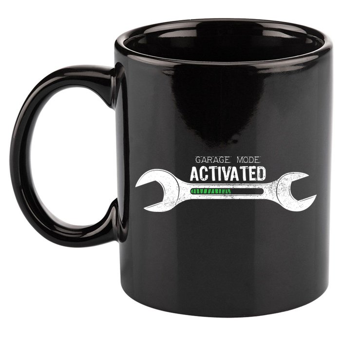 Garage Mode Activated Funny Mechanic 11oz C Handle Ceramic Mug