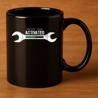 Garage Mode Activated Funny Mechanic 11oz C Handle Ceramic Mug