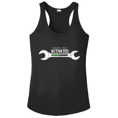 Garage Mode Activated Funny Mechanic Ladies PosiCharge Competitor Racerback Tank
