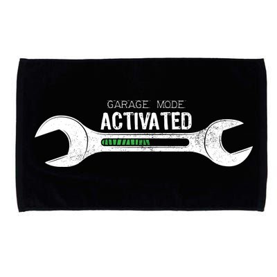 Garage Mode Activated Funny Mechanic Microfiber Hand Towel