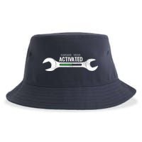 Garage Mode Activated Funny Mechanic Sustainable Bucket Hat