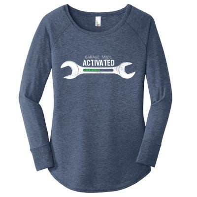 Garage Mode Activated Funny Mechanic Women's Perfect Tri Tunic Long Sleeve Shirt