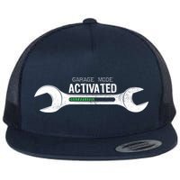 Garage Mode Activated Funny Mechanic Flatbill Hat