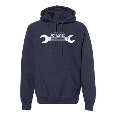 Garage Mode Activated Funny Mechanic Premium Hoodie