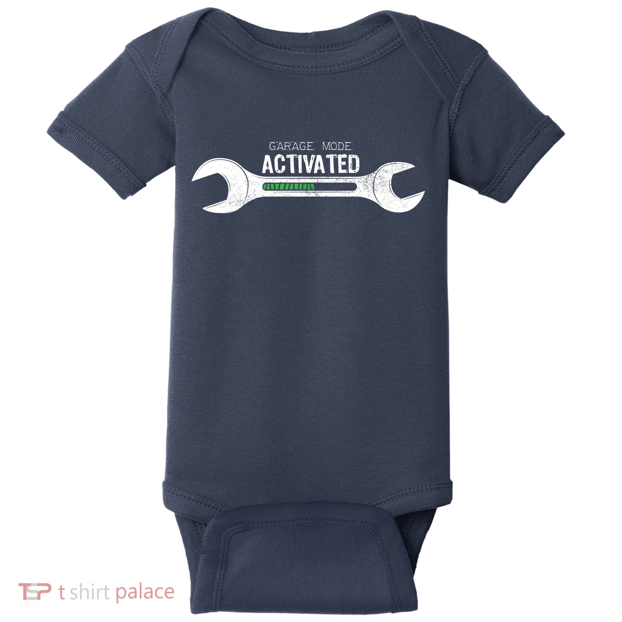 Garage Mode Activated Funny Mechanic Baby Bodysuit