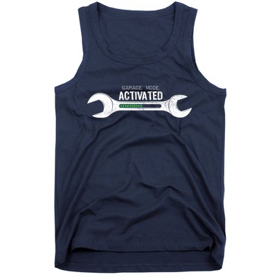 Garage Mode Activated Funny Mechanic Tank Top
