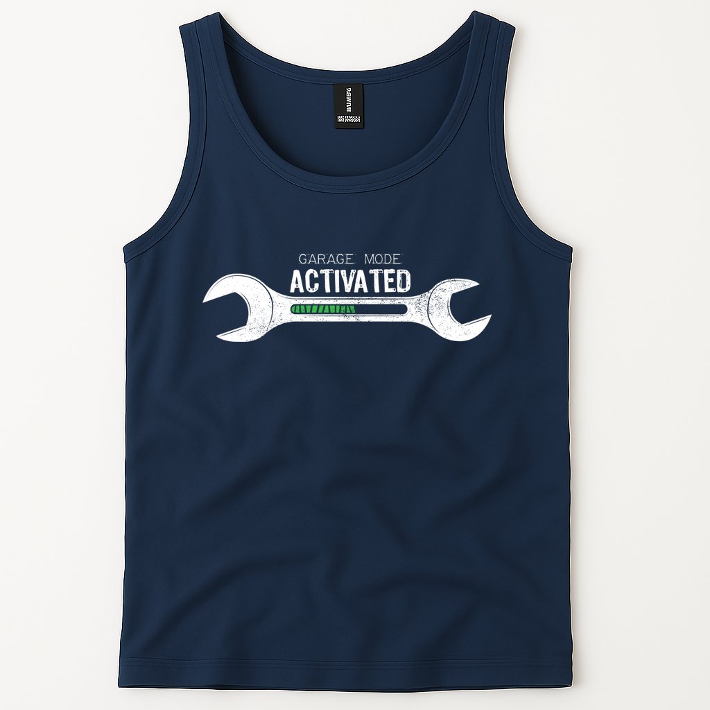 Garage Mode Activated Funny Mechanic Tank Top