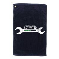 Garage Mode Activated Funny Mechanic Golf Towel