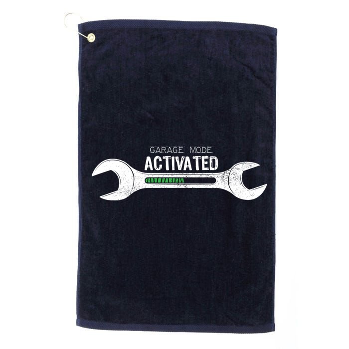 Garage Mode Activated Funny Mechanic Golf Towel