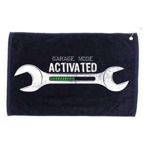 Garage Mode Activated Funny Mechanic Grommeted Golf Towel