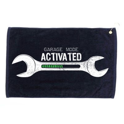 Garage Mode Activated Funny Mechanic Grommeted Golf Towel