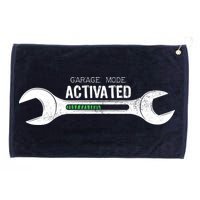 Garage Mode Activated Funny Mechanic Grommeted Golf Towel