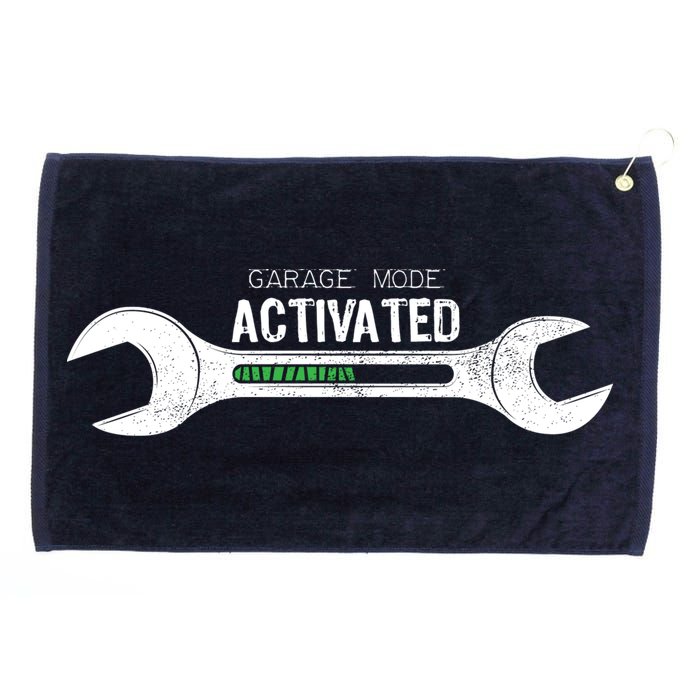 Garage Mode Activated Funny Mechanic Grommeted Golf Towel