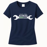 Garage Mode Activated Funny Mechanic Womens T-Shirt