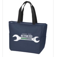 Garage Mode Activated Funny Mechanic Zip Tote Bag