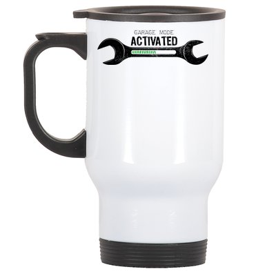 Garage Mode Activated Funny Mechanic Stainless Steel Travel Mug