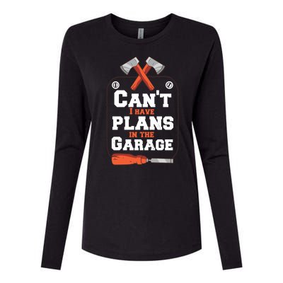 Garage Plans Womens Cotton Relaxed Long Sleeve T-Shirt