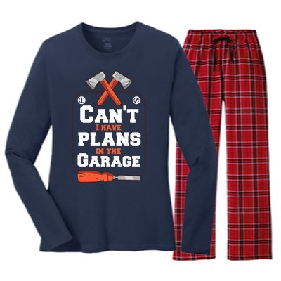 Garage Plans Women's Long Sleeve Flannel Pajama Set 