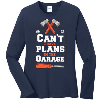 Garage Plans Ladies Long Sleeve Shirt