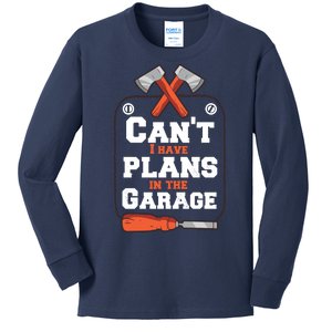 Garage Plans Kids Long Sleeve Shirt