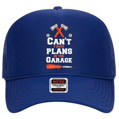 Garage Plans High Crown Mesh Back Trucker Hat