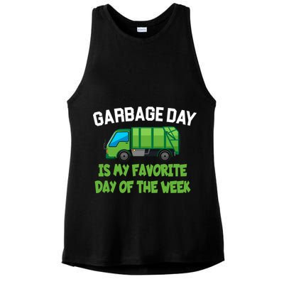 Garbage Day Is My favorite Day Ladies PosiCharge Tri-Blend Wicking Tank