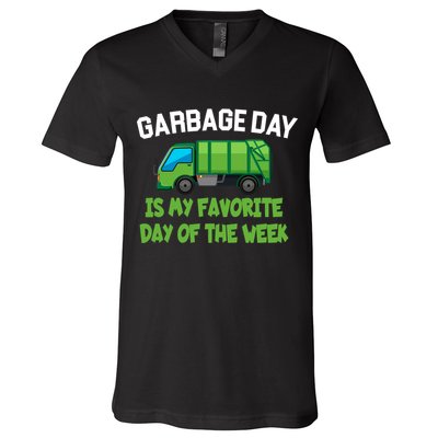 Garbage Day Is My favorite Day V-Neck T-Shirt