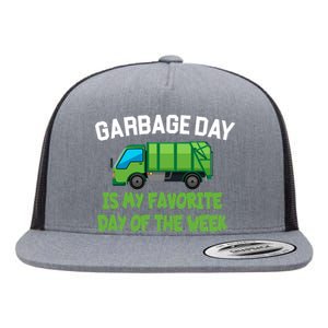 Garbage Day Is My favorite Day Flat Bill Trucker Hat