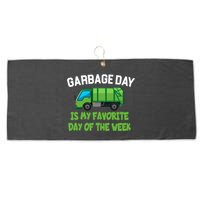 Garbage Day Is My favorite Day Large Microfiber Waffle Golf Towel