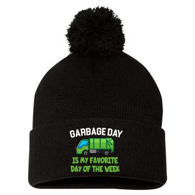Garbage Day Is My favorite Day Pom Pom 12in Knit Beanie