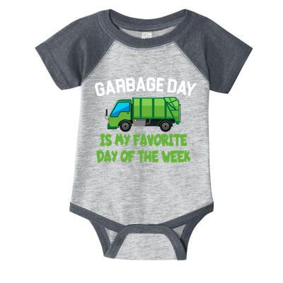 Garbage Day Is My favorite Day Infant Baby Jersey Bodysuit