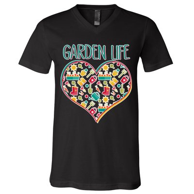 Garden Life Doodle V-Neck T-Shirt