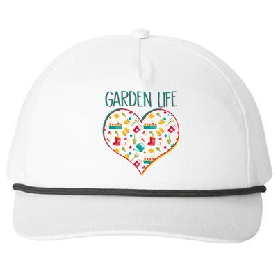 Garden Life Doodle Snapback Five-Panel Rope Hat