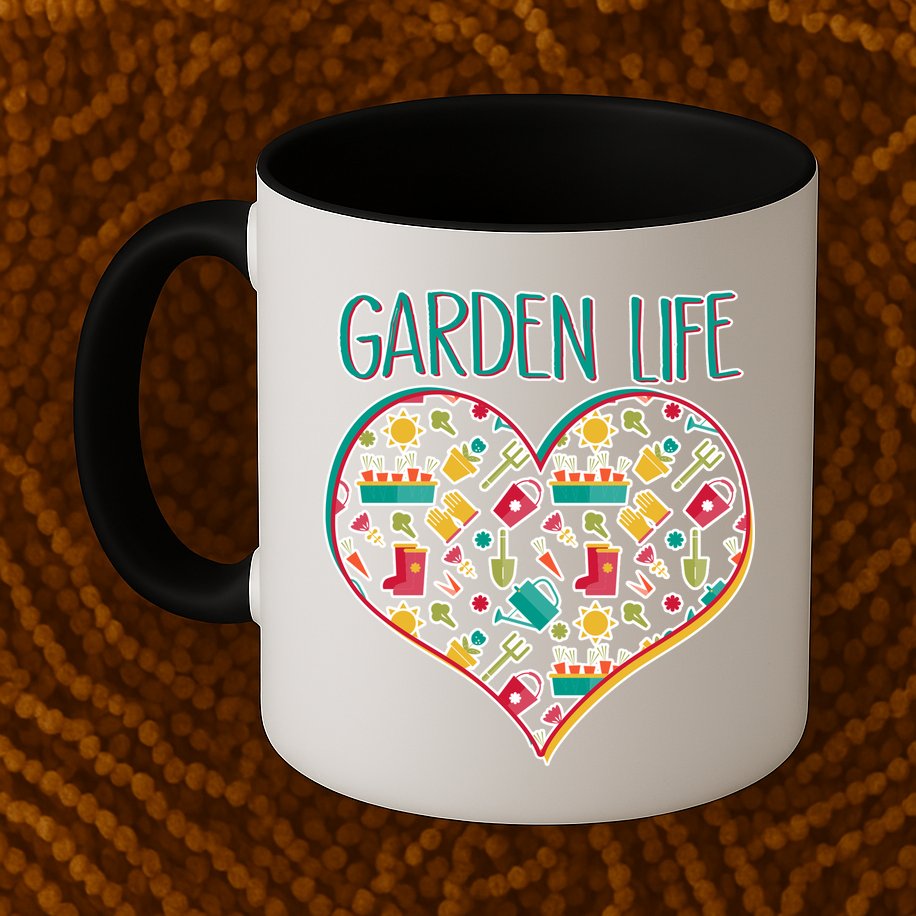 Garden Life Doodle Mug