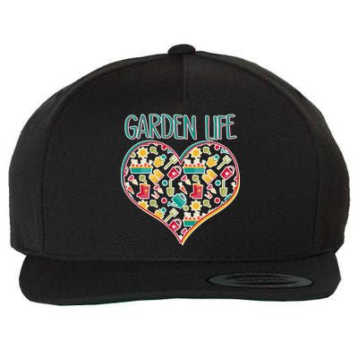 Garden Life Doodle Wool Snapback Cap