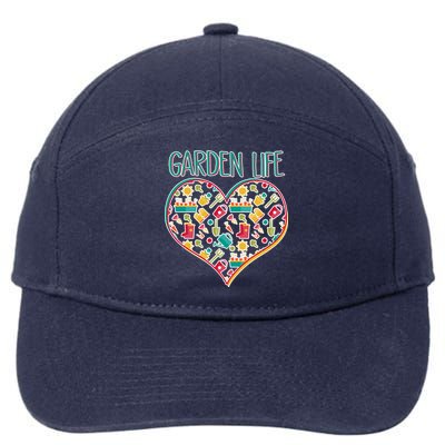 Garden Life Doodle 7-Panel Snapback Hat