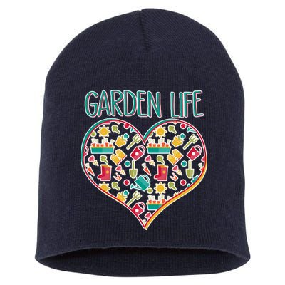 Garden Life Doodle Short Acrylic Beanie