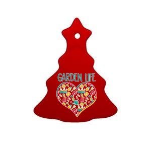 Garden Life Doodle Ceramic Tree Ornament