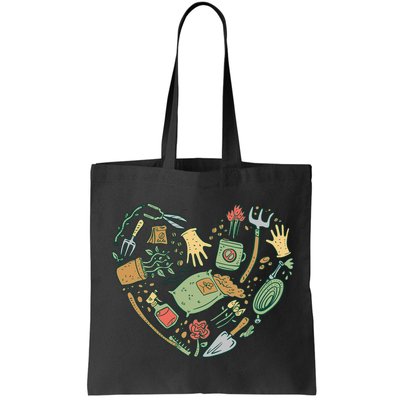Garden Tools Heart Bag