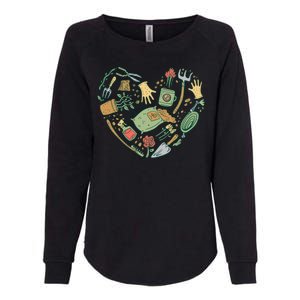 Garden Tools Heart Womens California Wash Sweatshirt